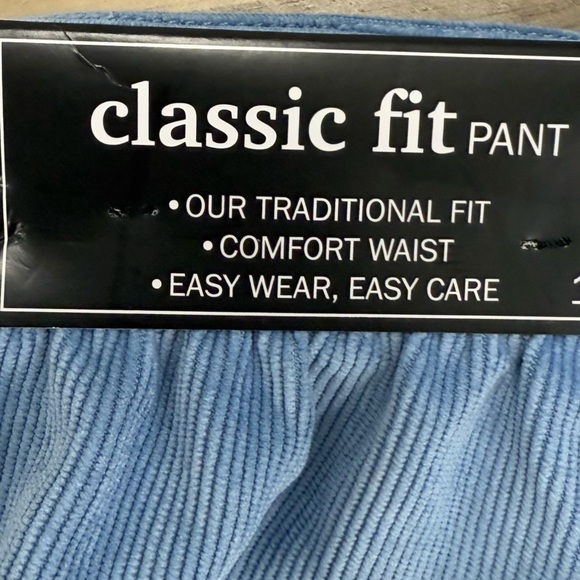 NEW Alfred Dunner Corduroy Pants 14P Comfort Elastic Waist Short Wedgewood Blue - Picture 9 of 11